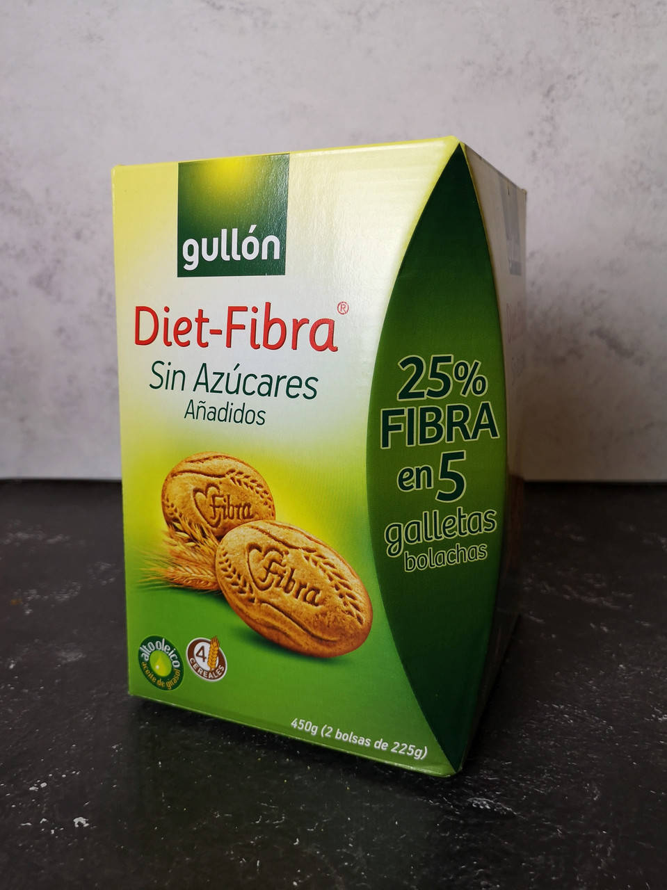 

Печенье 4 злака Gullon Diet-Fibra (без сахара) 450г