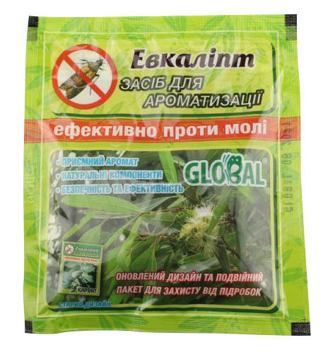 

Таблетка от моли с запахом Эвкалипт 55 г Global