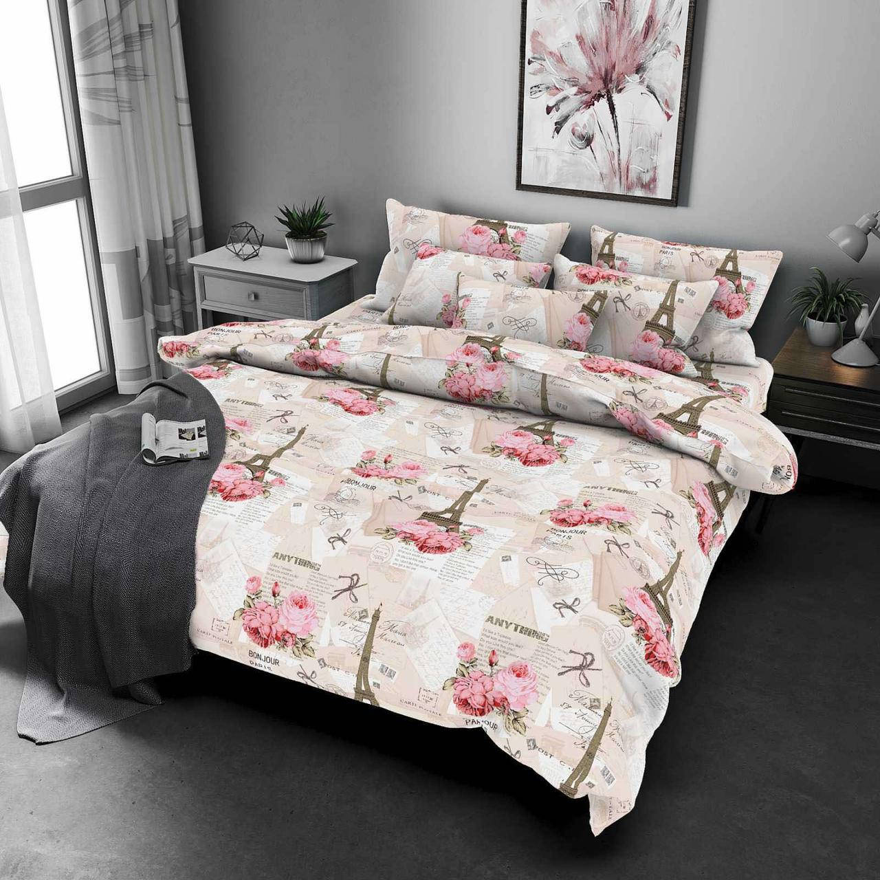 

Амур Париж - Бязь Gold - Евро комплект