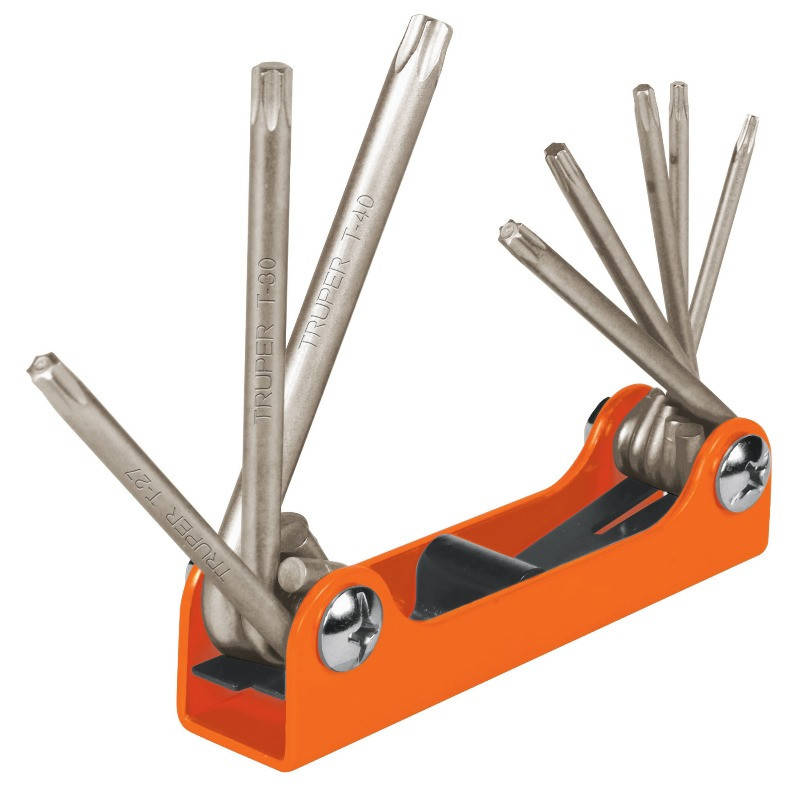 

Набір ключів Torx у металевій ручці, 8шт. Truper TORX-8