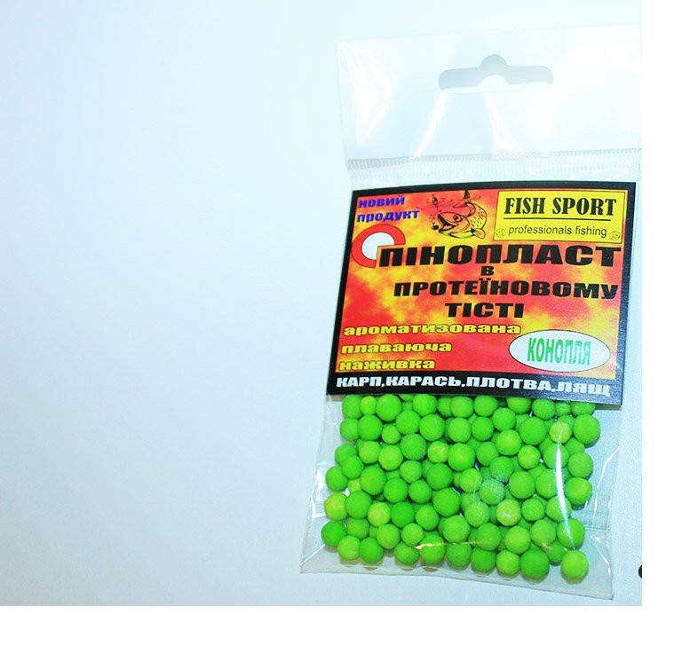 

Пенопласт в протеиновом тесте Fish Sport Конопля