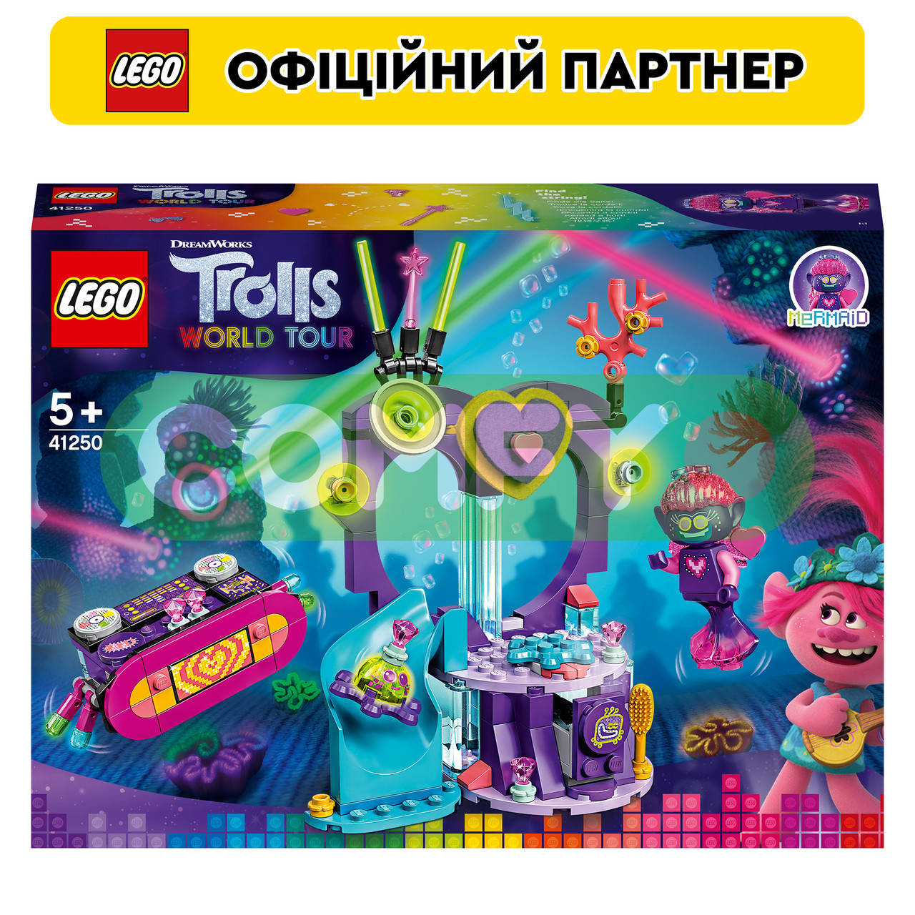 

Конструктор ЛЕГО LEGO Trolls Танцевальная техно-вечеринка на рифе (41250)