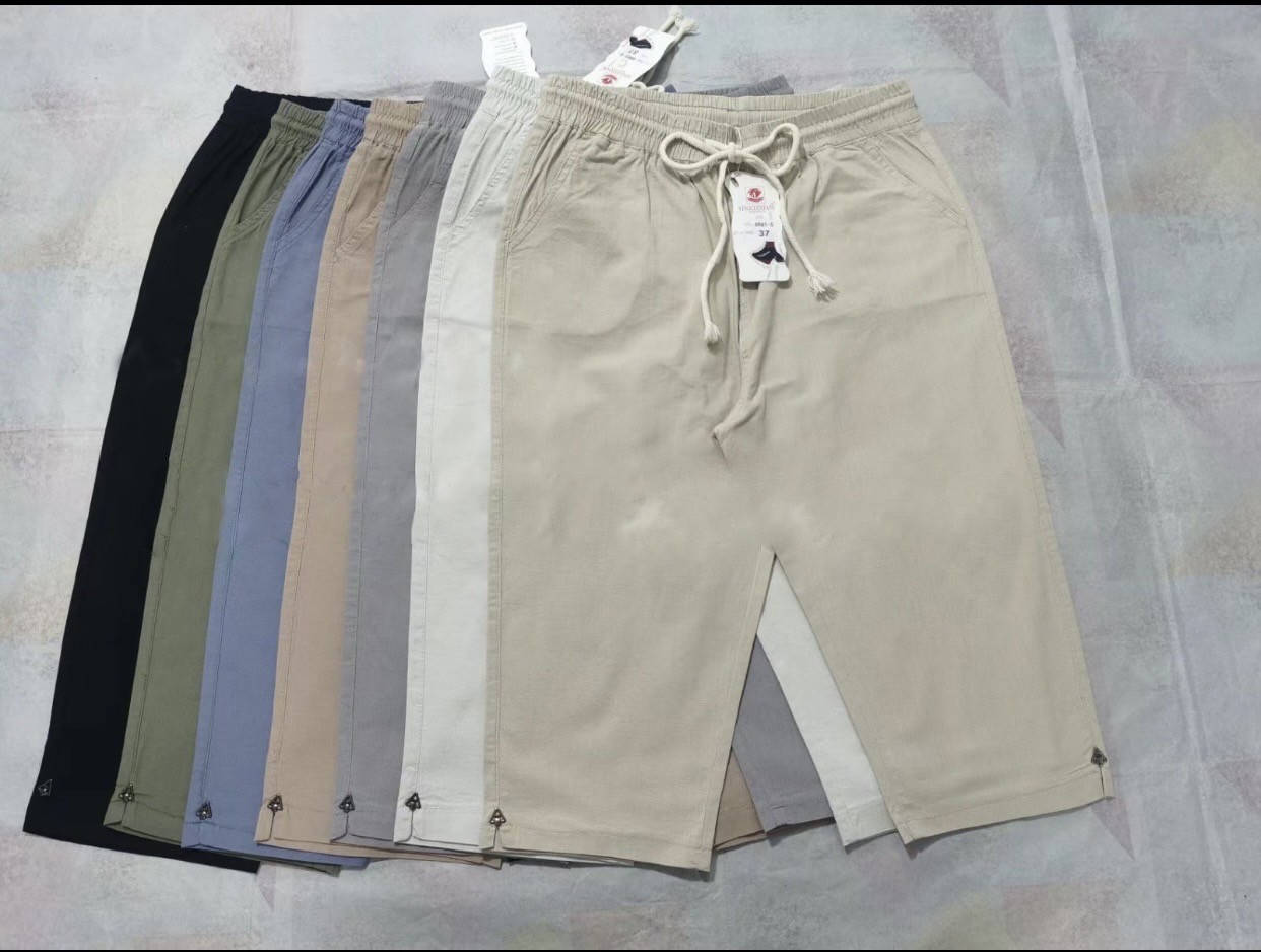 

Женские летние бриджи, коттон, высокая посадка, большого размера р. 58,60 хаки Бежевый, 56