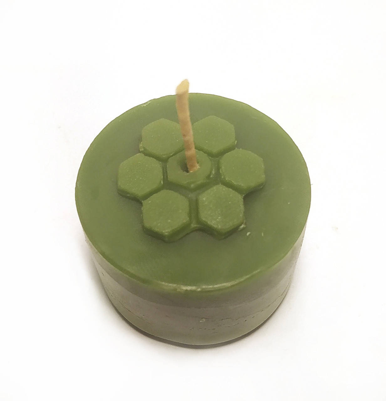 

Зеленые чайные свечи из пчелиного воска Tea Lights Candles без гильзы, Зелёный