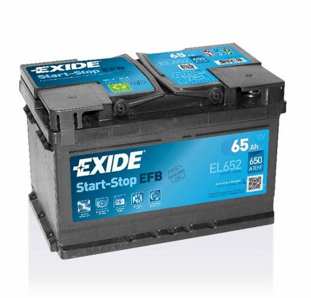 

Автомобильный аккумулятор EXIDE Start-Stop EFB 6СТ-65Ah АзЕ 650A (EN) EL652