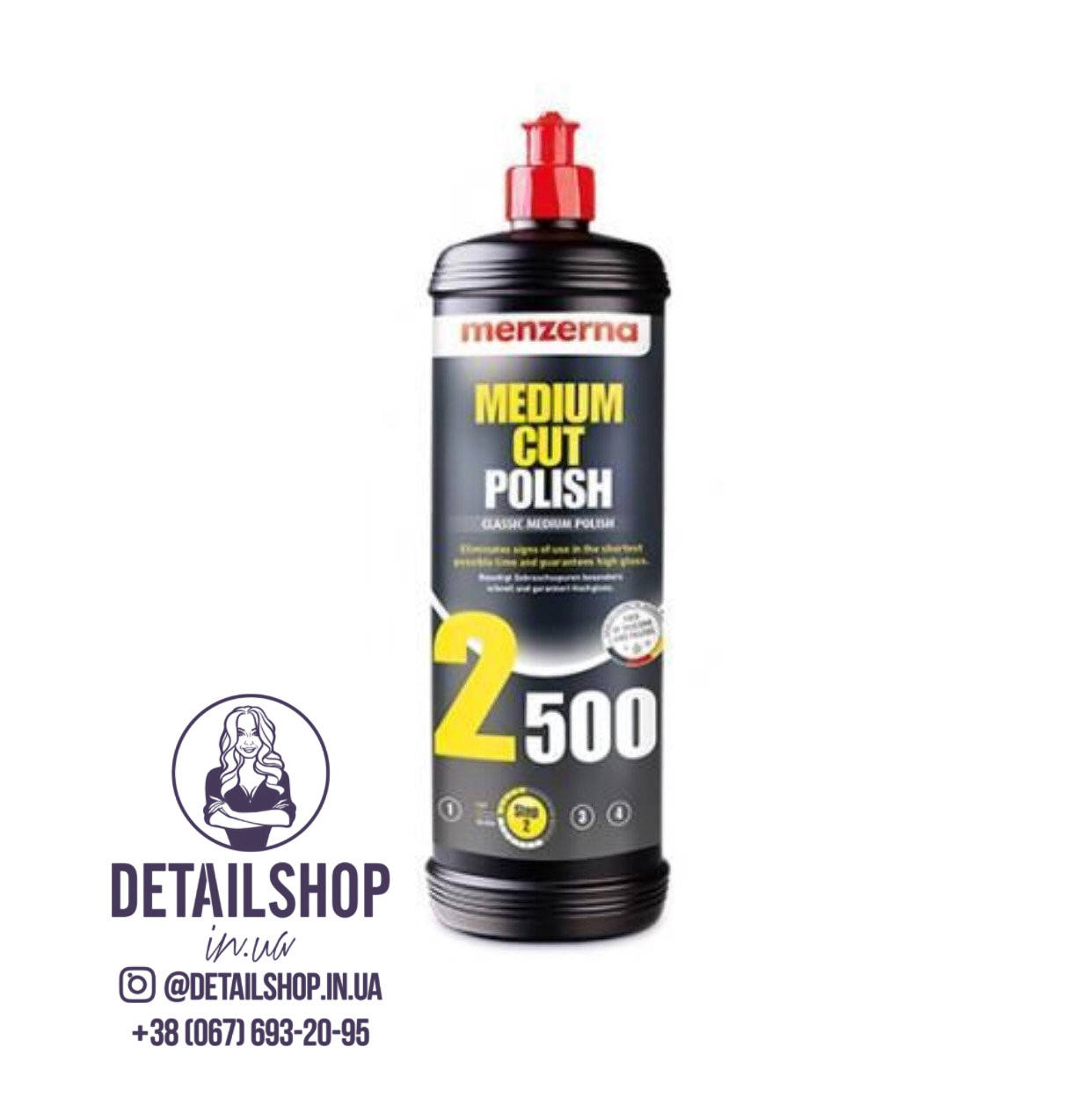 

MENZERNA Medium Cut Polish 2500 Среднезернистая полировальная паста , 1л