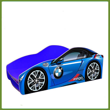 Кровать машина БМВ синяя серия "Бренд" 170*80