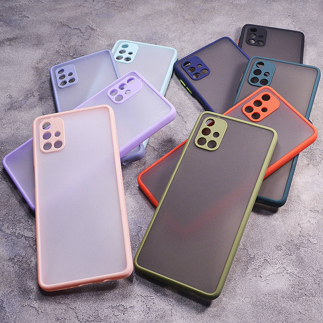 

Пластиковый чехол с цветными боками и защитой на камеру Samsung Galaxy M51 M515F