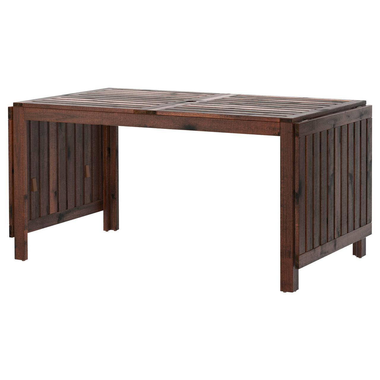 

IKEA APPLARO (402.085.31) Стол с откидными полами, коричневый, коричневый