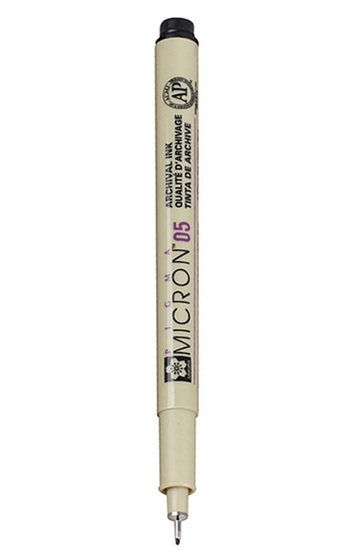 

Капиллярные ручки Sakura Pigma Micron (0.5), 0,45 мм, Черный
