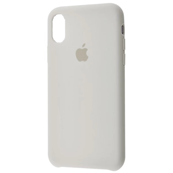 

Силиконовый Чехол на iPhone XR 6.1" с закрытым низом Silicone Case 100% Original Светло-серый