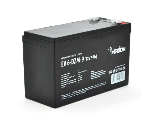 

Тяговая батарея Merlion EV 6-DZM-9 12V 9Ah F2 151*65*93 Q10