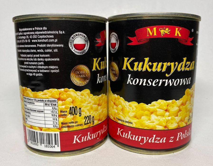 

Кукуруза консервированная сахарная (сладкая) 400г M&K в ж/б, Польша