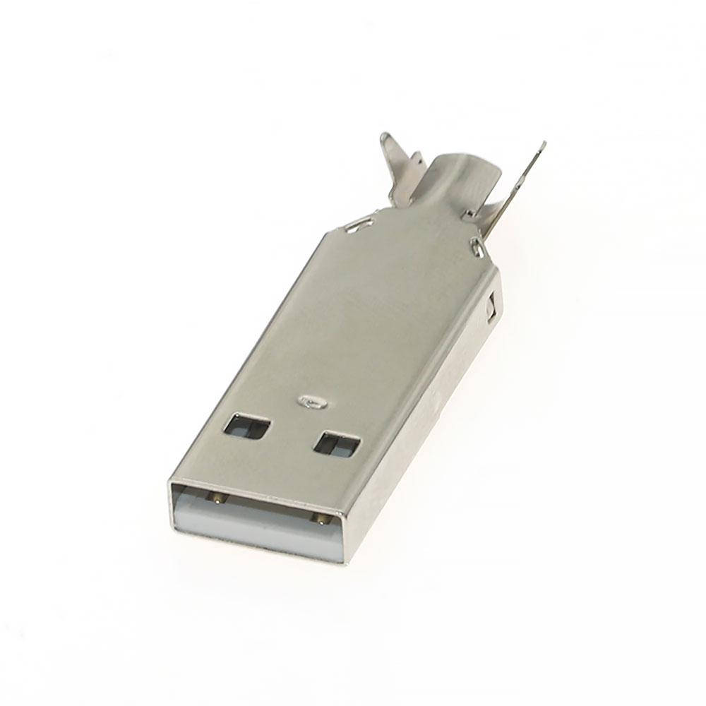 

Разъём USB, штекер AM, корпус металл, пайка на кабель