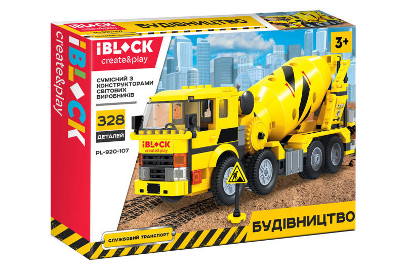 

Конструктор IBLOCK PL-920-107 328 деталей Строительная площадка, коробка 38*26*6 см