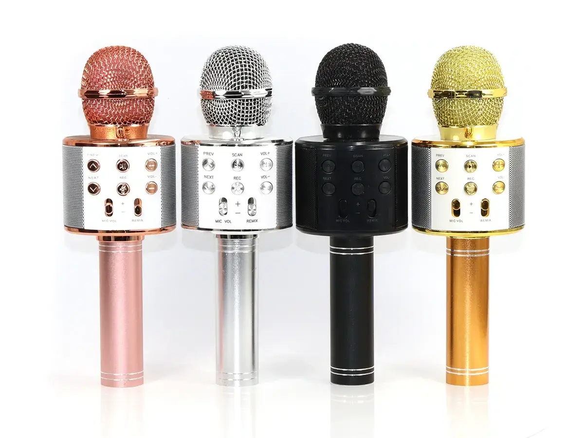

Микрофон караоке (цвета) WS858 50шт 7710