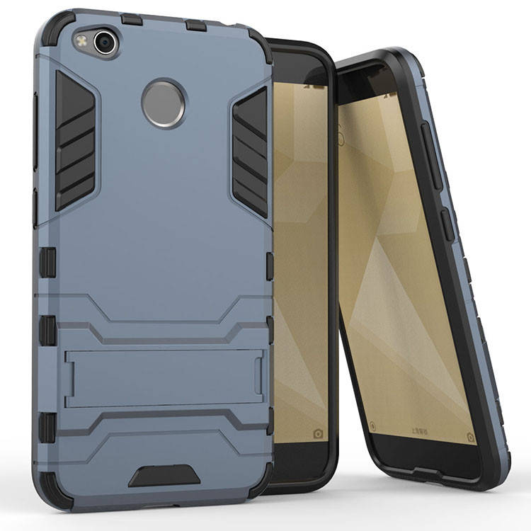 

Чехол Iron для Xiaomi Redmi 4X бронированный Бампер Броня Dark Blue