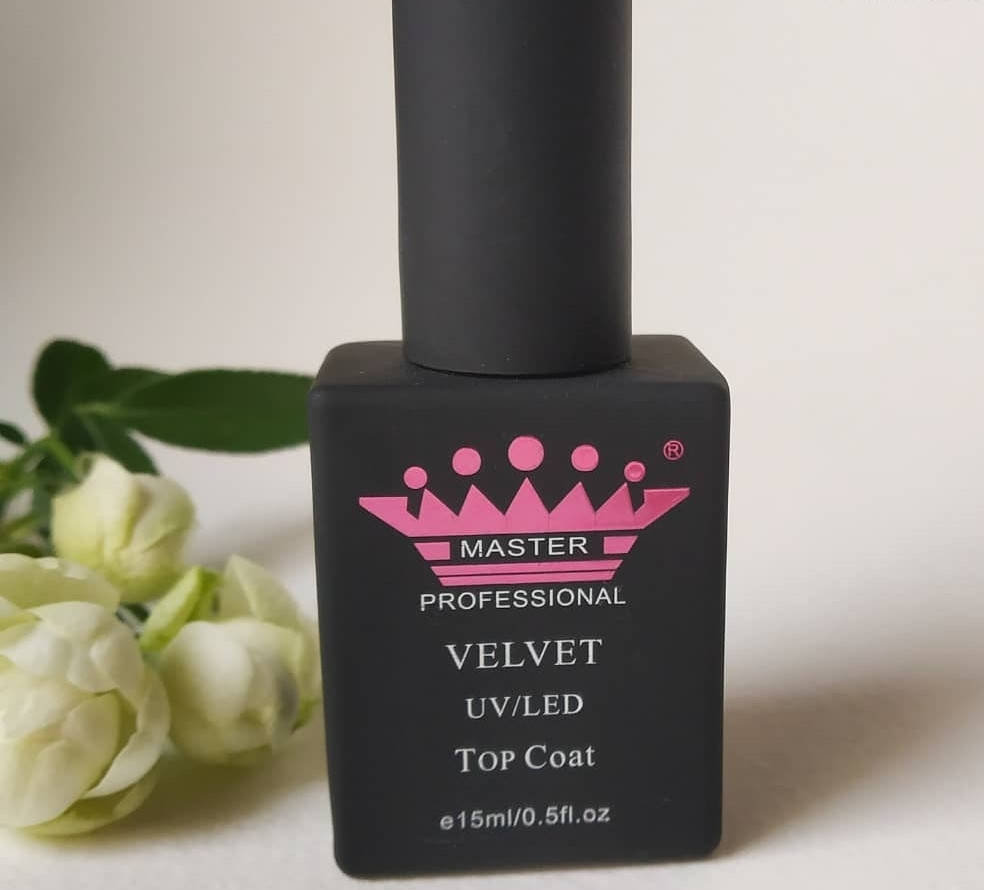 

Матовый топ для гель лака Master Professional Объем 15 мл Matte top Velvet