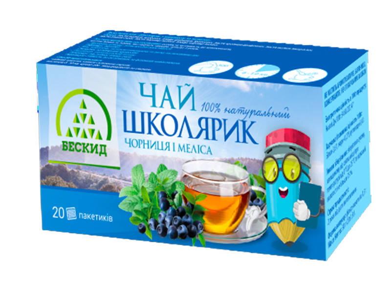 

Травяной чай «Школьник» с черникой и мелиссой (20 пакетиков)