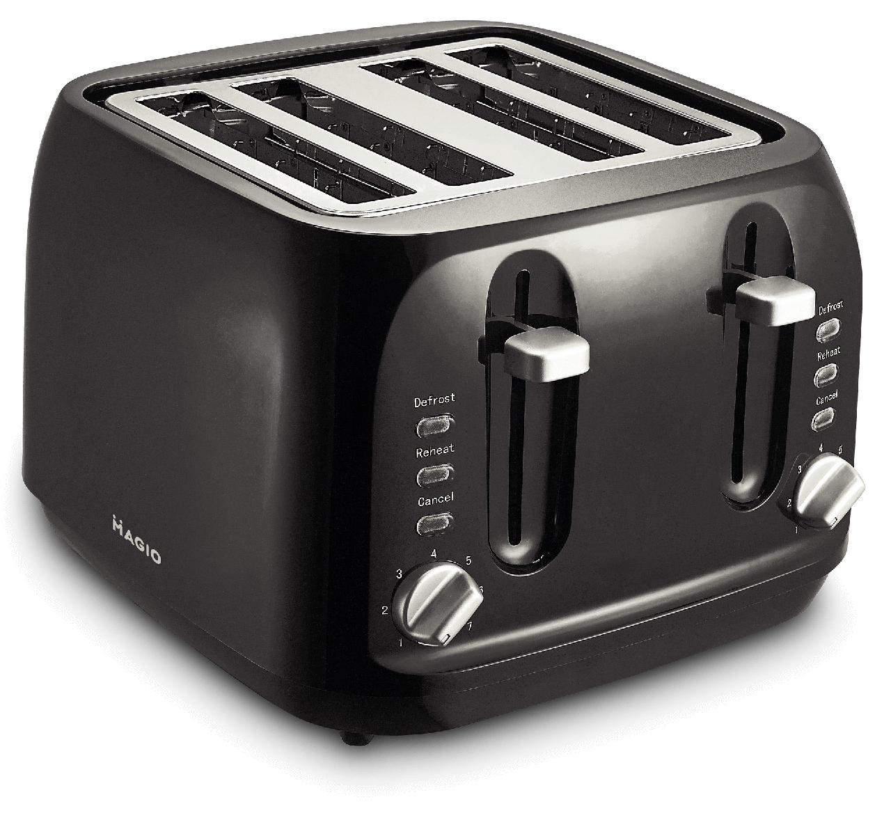 

Тостер MAGIO МG-283, мощностью 1400 Вт, на 4 ломтика, 7 степеней поджаривания