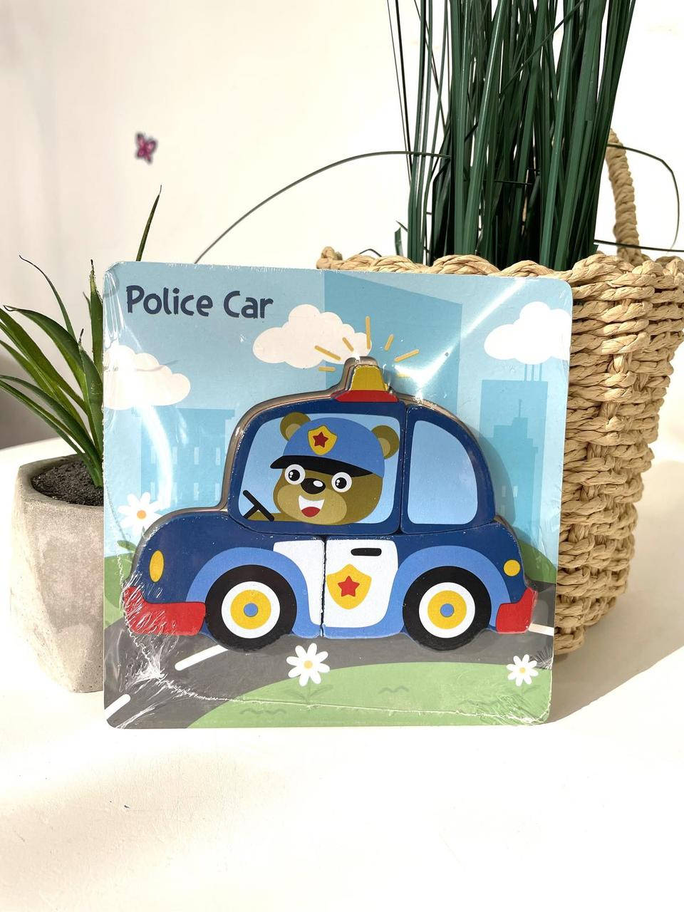 

Вкладыш-пазл, деревянный, Police Car