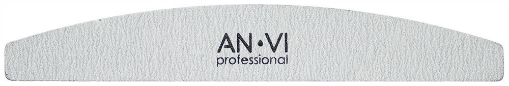 

Пилочка для ногтей ANVI Professional серая полукруглая 180/240
