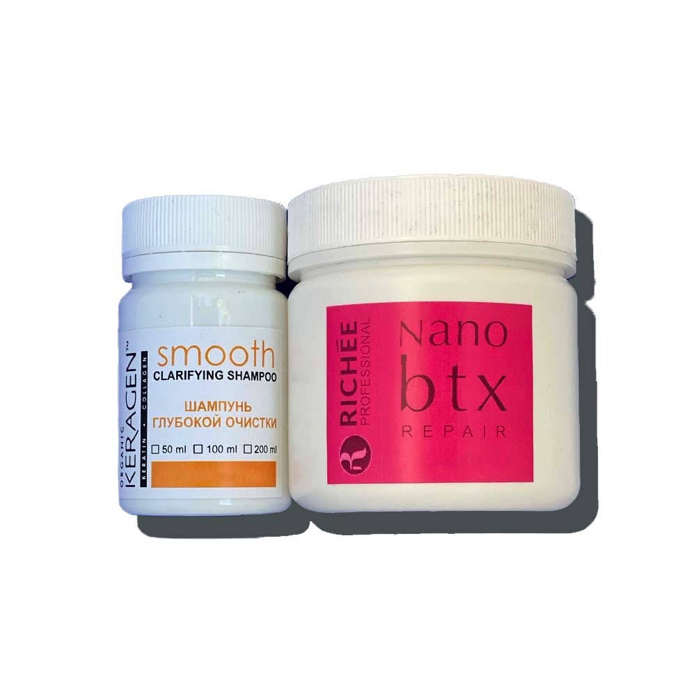 

Richée Nano btox Repair Набор Наноботекс для волос 50/100 г