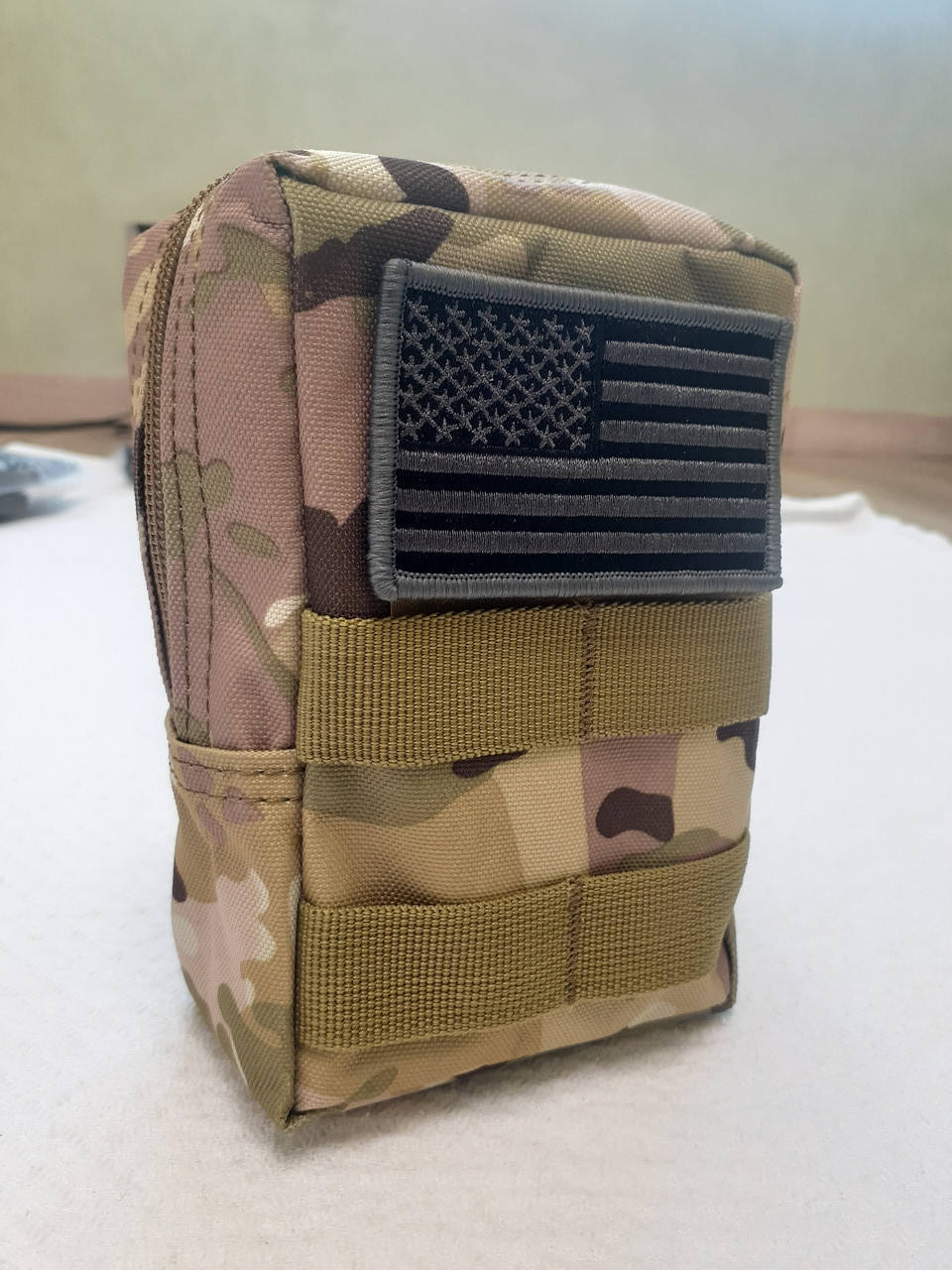 

Тактический водоустойчивый подсумок с нашивкой, Molle, камуфляж