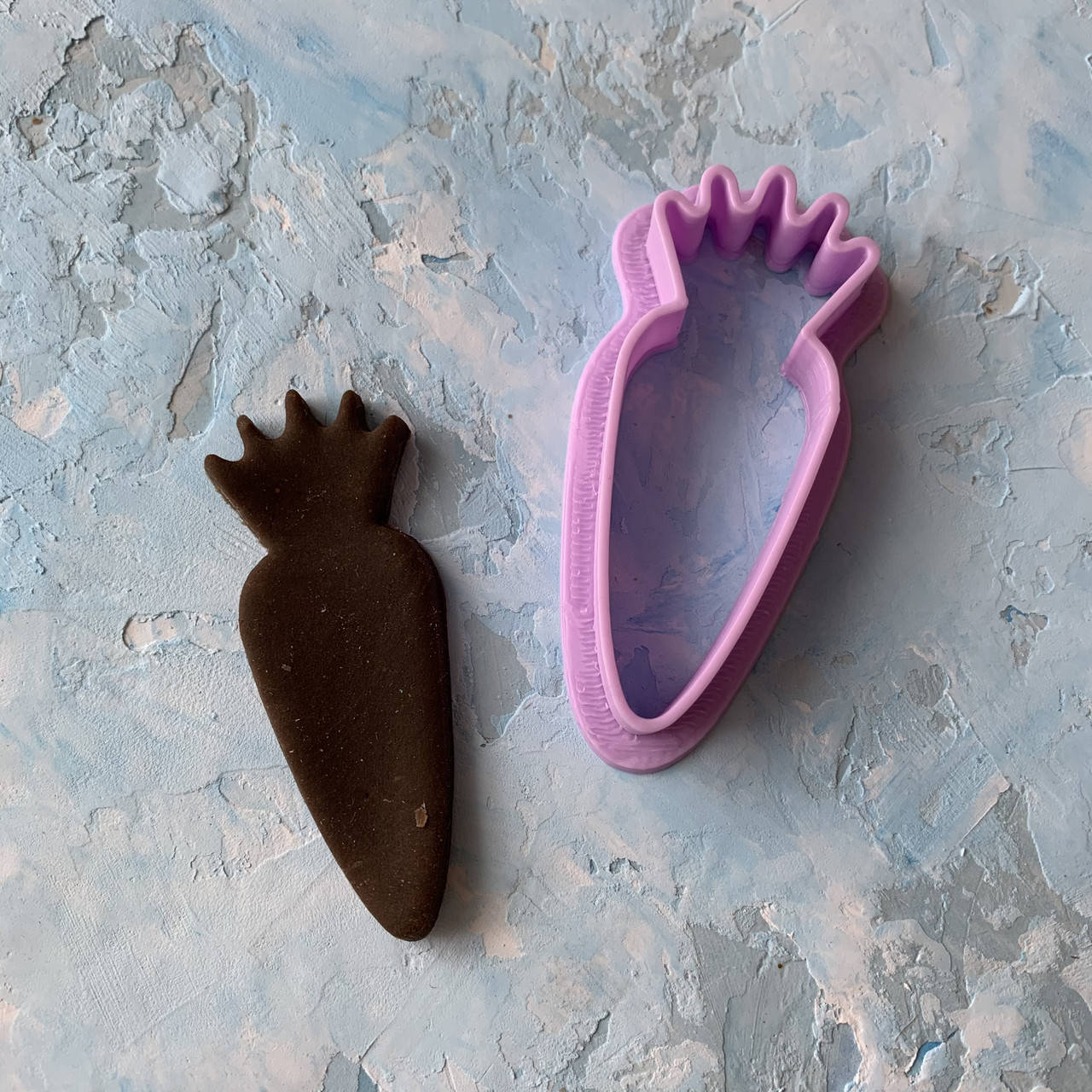 

Вирубка "Морква #2" / Вырубка - формочка для пряников "Морковка #2"