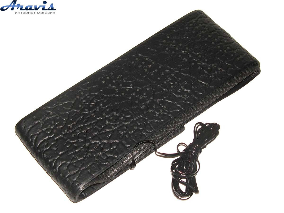 

Оплетка чехол на руль авто Vitol со шнурком 44-46 см 16999 XXL, Черный