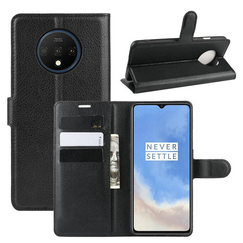 

Чехол-книжка Litchie Wallet для OnePlus 7T Black, Черный