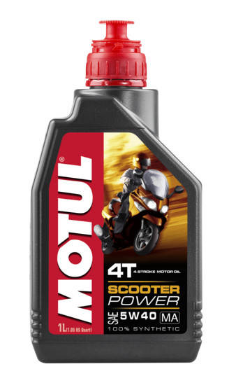 

Моторное масло для мотоцикла, синтетика MOTUL SCOOTER POWER 4T 5W40 1L, MU105958