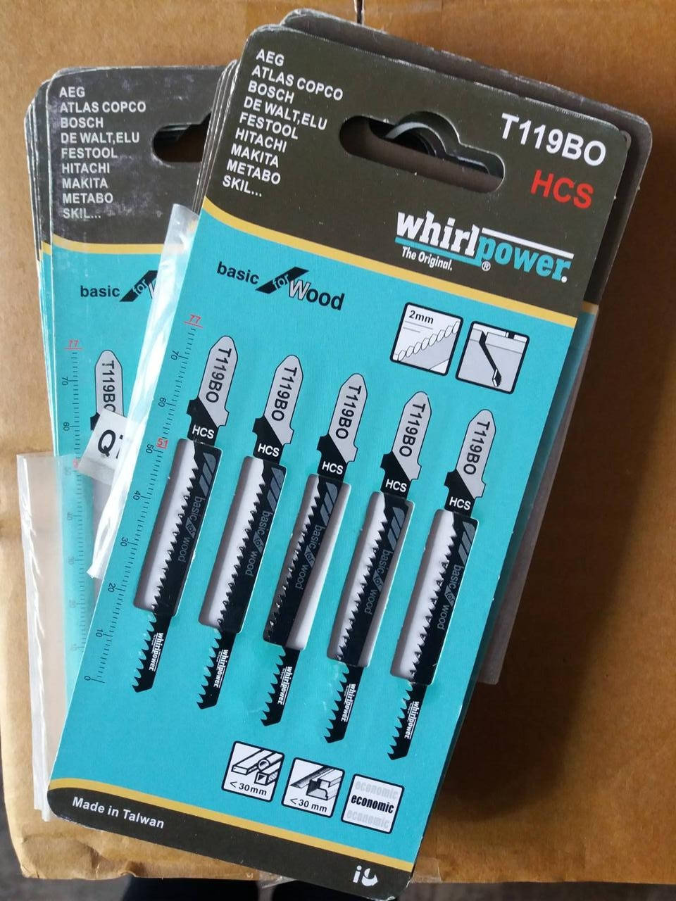 

Набор пилочек для электролобзика Whirlpower T119BO 5шт