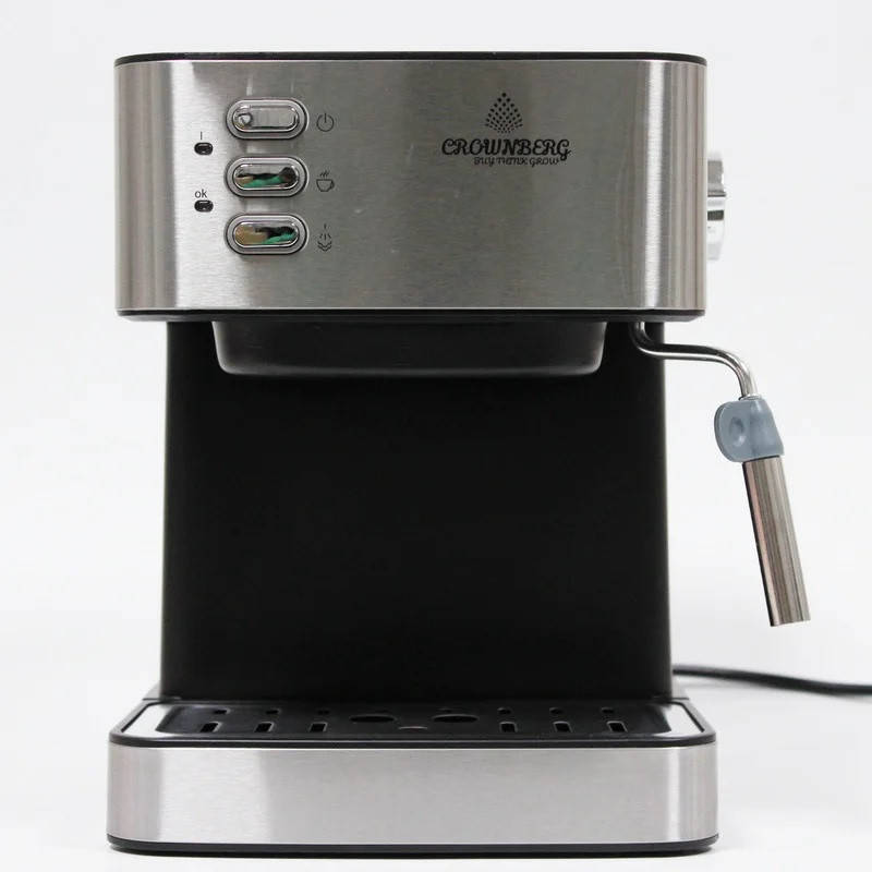 

Кофемашина полуавтоматическая Crownberg CB 1565 1000Вт с капучинатором