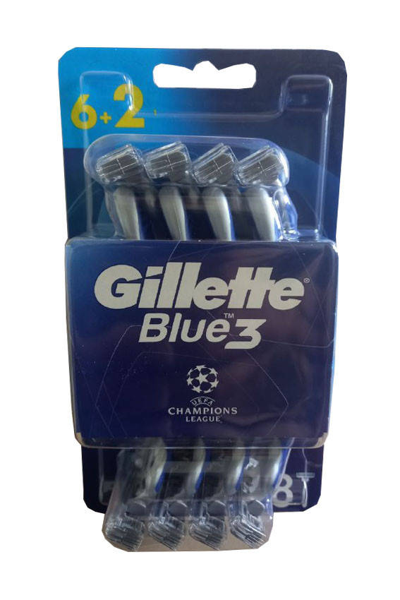 

Одноразовые бритвы Gillette Blue 3, 8 шт, Синий