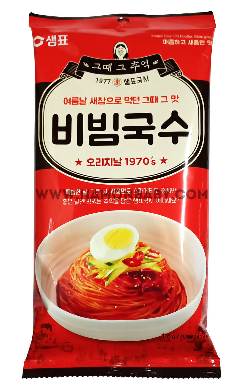 

Лапша холодная острая, бибим-гуксу (bibim-guksu), 135 г, ТМ Sempio, Южная Корея