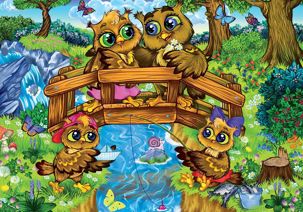 

Пазлы Danko Toys "Совята", MAXI, 60 элементов, MX60-08-10