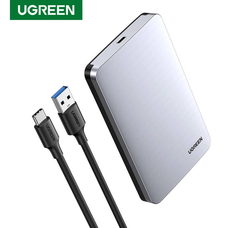 

Внешний корпус для жесткого диска Ugreen CM300 (HDD/SSD карман) SATA 2.5" USB 3.0 алюминиевый
