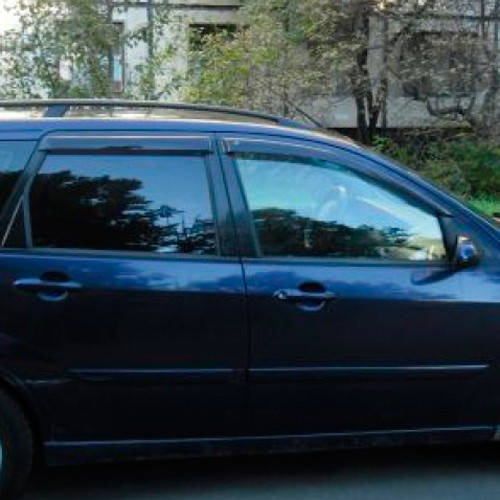 

Дефлекторы окон ветровики Форд Фокус 1 Ford Focus I 98-04 КТ (Накладные)