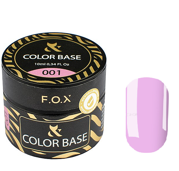 

База камуфлирующая цветная F.O.X Base Color № 001 Светло-сиреневая 10 мл