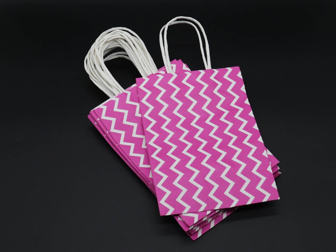 

Крафт-пакеты "Волна". Цвет розовый. 15х8х21см