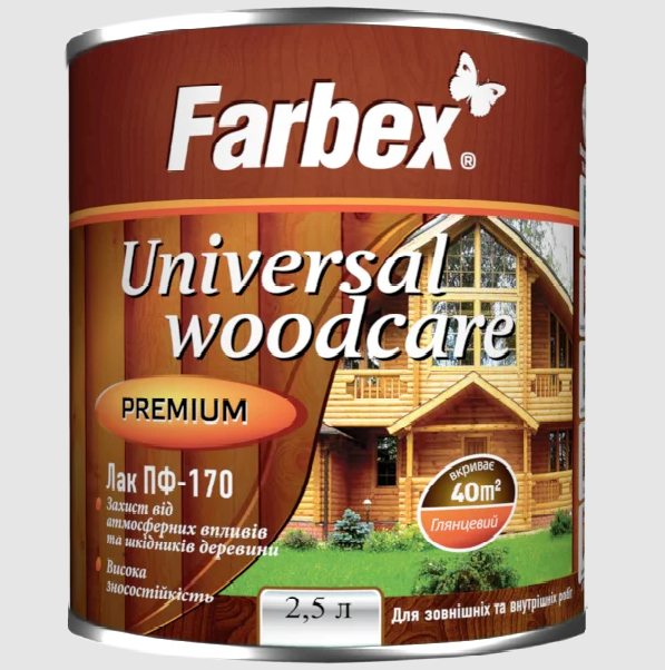 

Лак ПФ-170 Farbex Universal Woodcare 2.5л