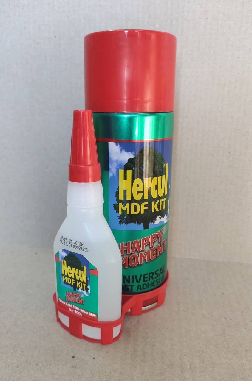 

Супер-клей с активатором "HERCUL HAPPY MOMENT" 100гр+400мл
