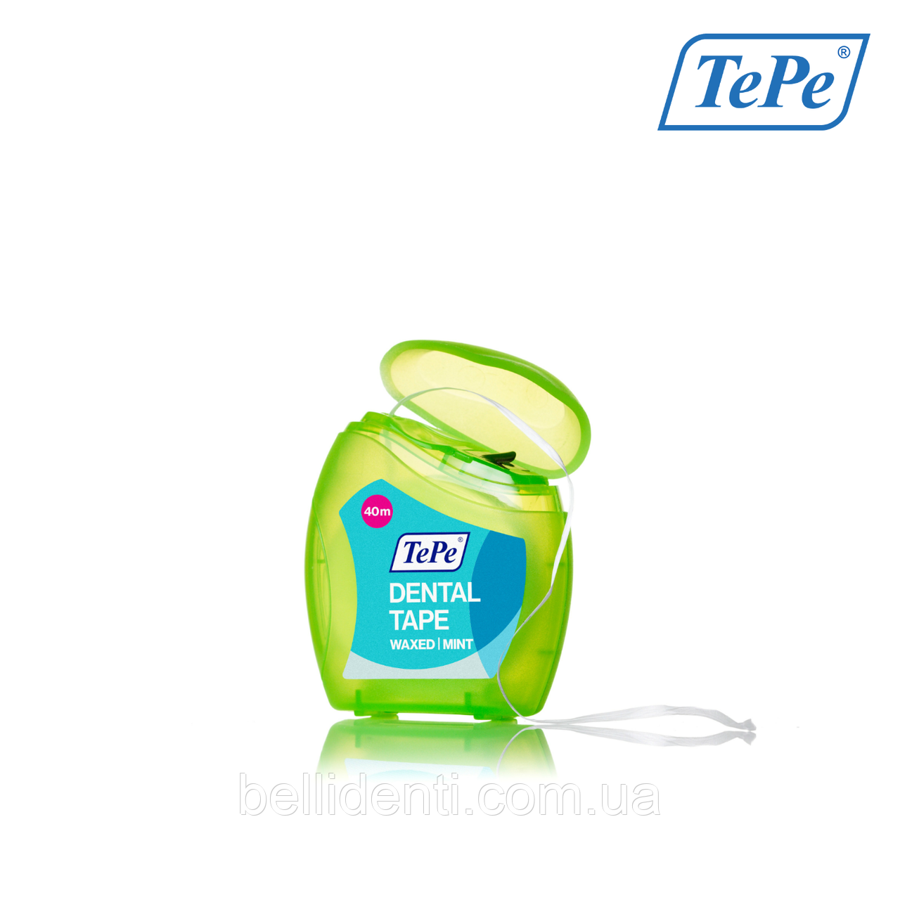 

Зубная лента TePe Dental Tape, 40 м (тефлоновая)