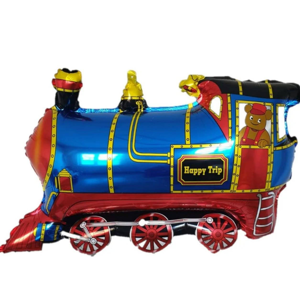 

Фольгированный шар Паровозик 65х50см ( 25"), Разные цвета