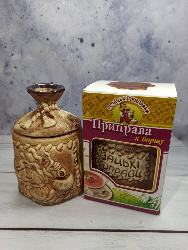 

Приправа "К борщу" 100 гр (горшочек) ТМ Козацкие приправы