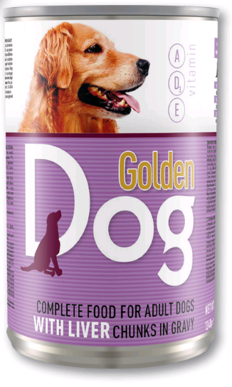 

Корм для собак с печенью в соусе Golden Dog 415 г Венгрия 5999884350026