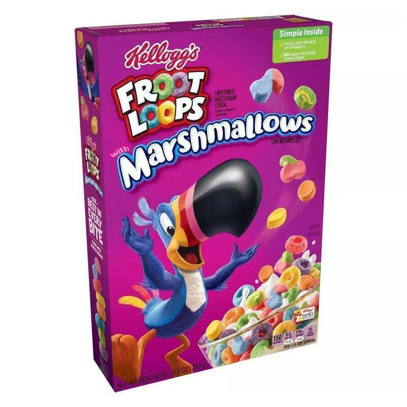 

Сухой завтрак Kellogg's Froot Loops marshmallows 297g
