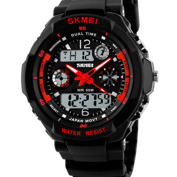 

Мужские спортивные тактические часы Skmei S-Shock Red 0931R