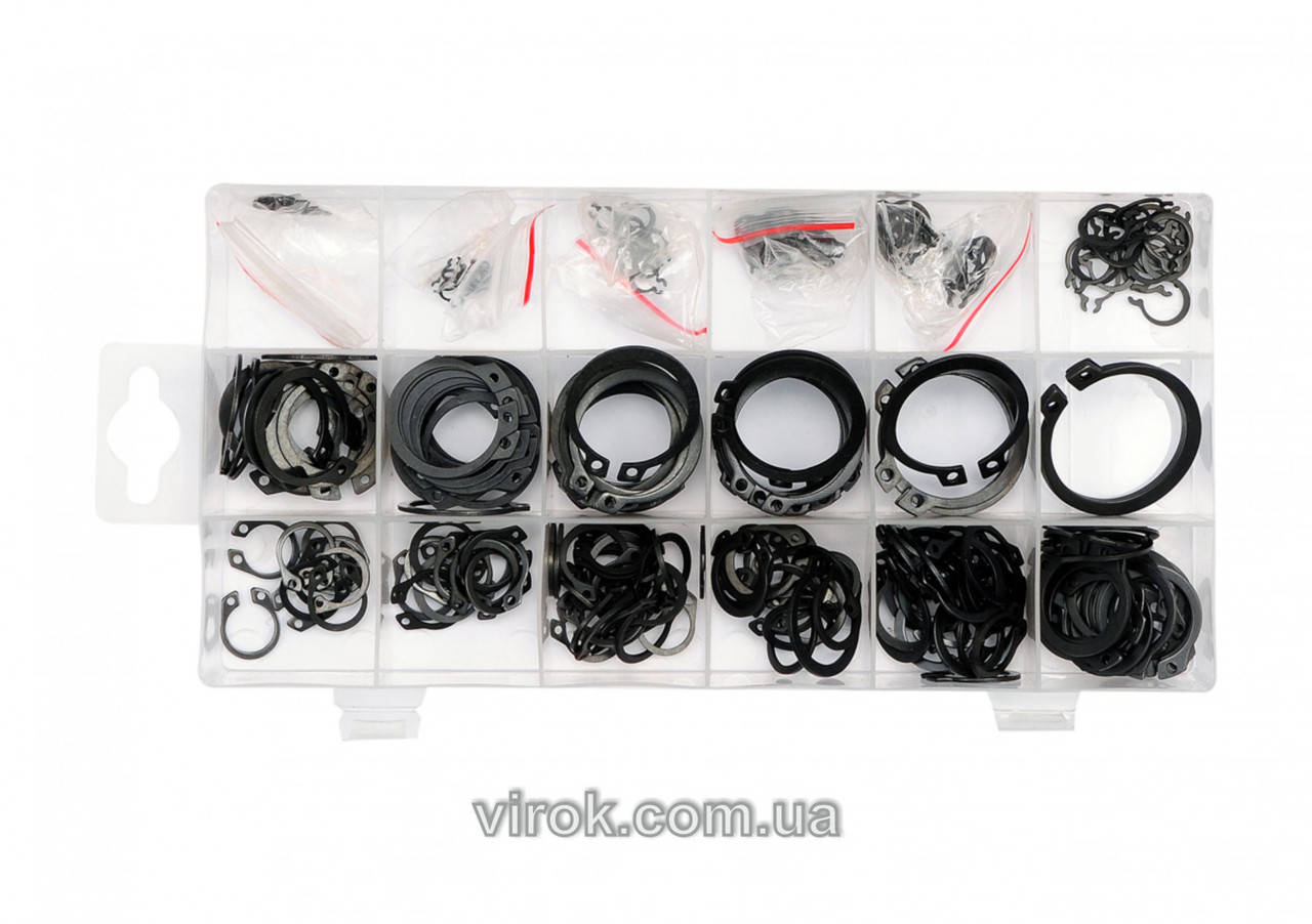 

Стопорні кільця зовнішні, набір 300 шт Yato YT-06880